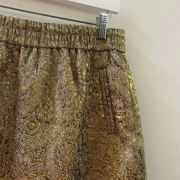 Loft gold mini skirt small petite - Picture 4 of 5